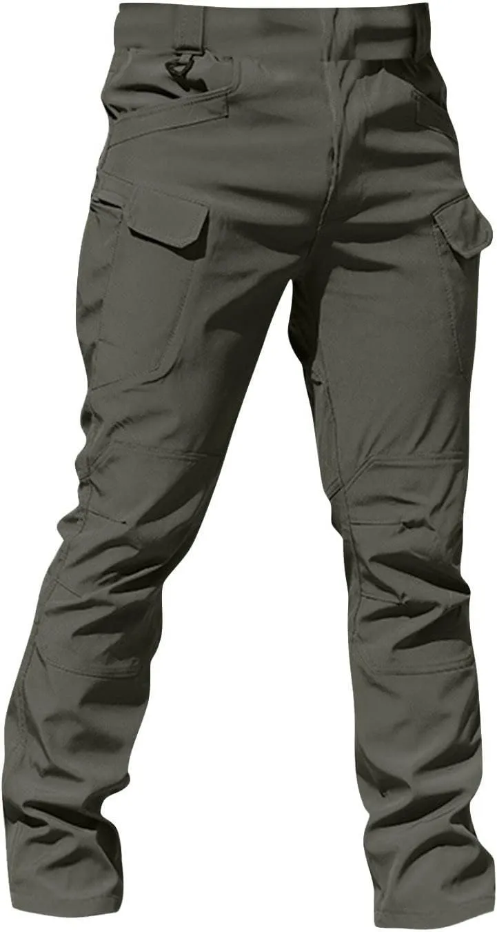 Tactical Pants for Men Water Resistant Hiking Cargo Pants Multi Pockets Stretch Waterproof Quick Dry Work Pants
