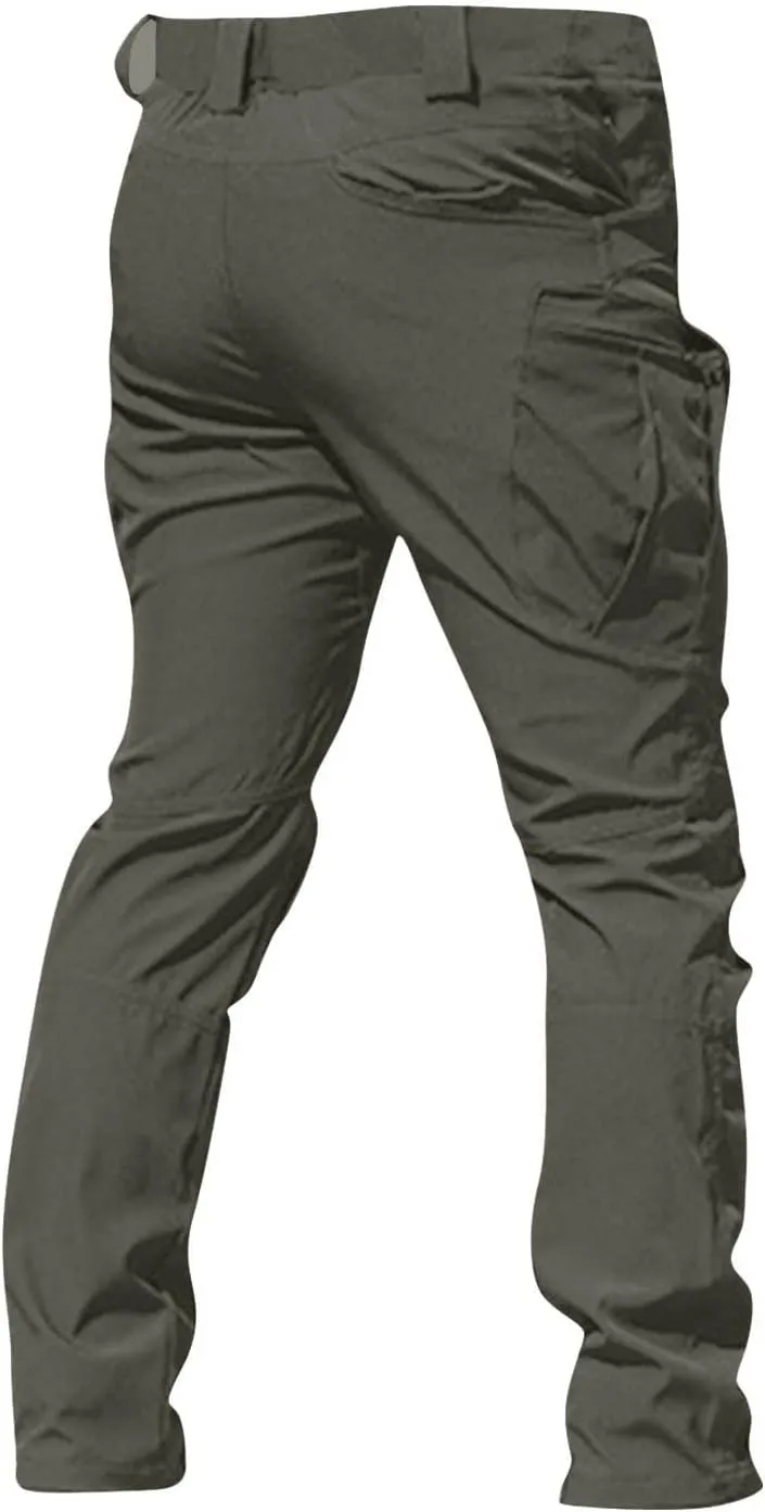 Tactical Pants for Men Water Resistant Hiking Cargo Pants Multi Pockets Stretch Waterproof Quick Dry Work Pants