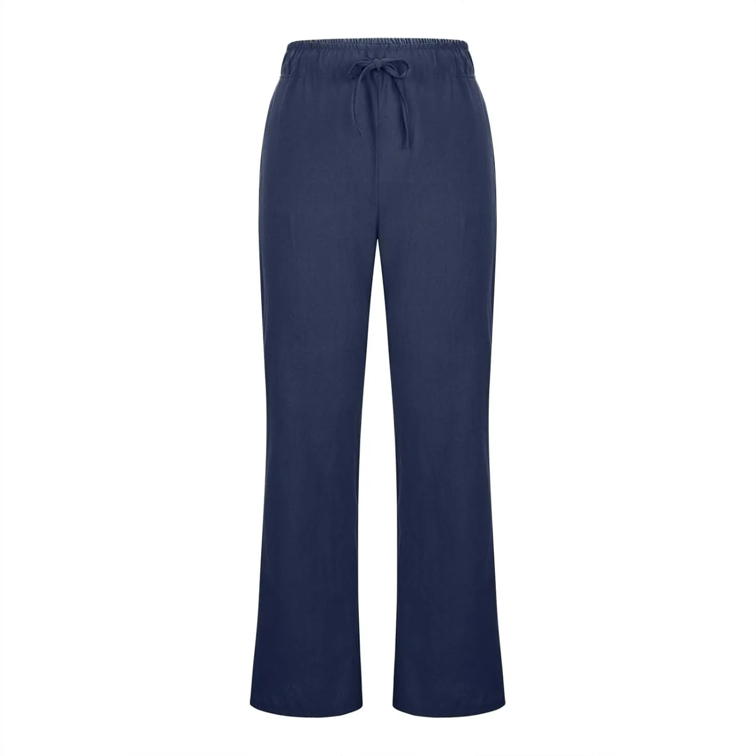 TARIENDY Womens Plus Size Pants Elastic Waist Women's Elastic Drawstring Trousers Summer Casual Outfits Wide Leg Pants