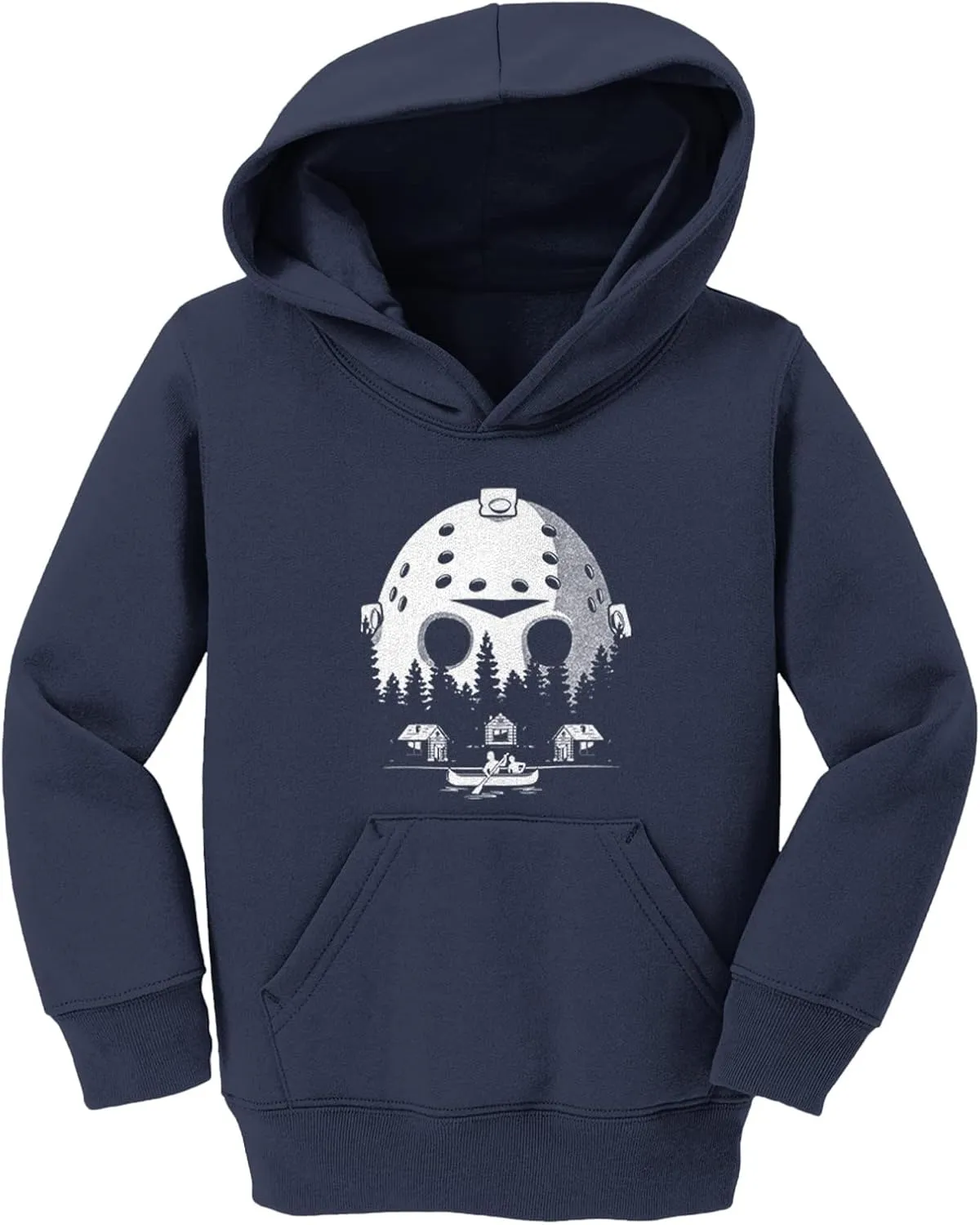 Tcombo Voorhees Camp Scene Mask - Horror Movie Toddler/Youth Fleece Hoodie