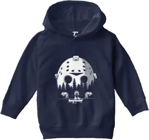 Tcombo Voorhees Camp Scene Mask - Horror Movie Toddler/Youth Fleece Hoodie