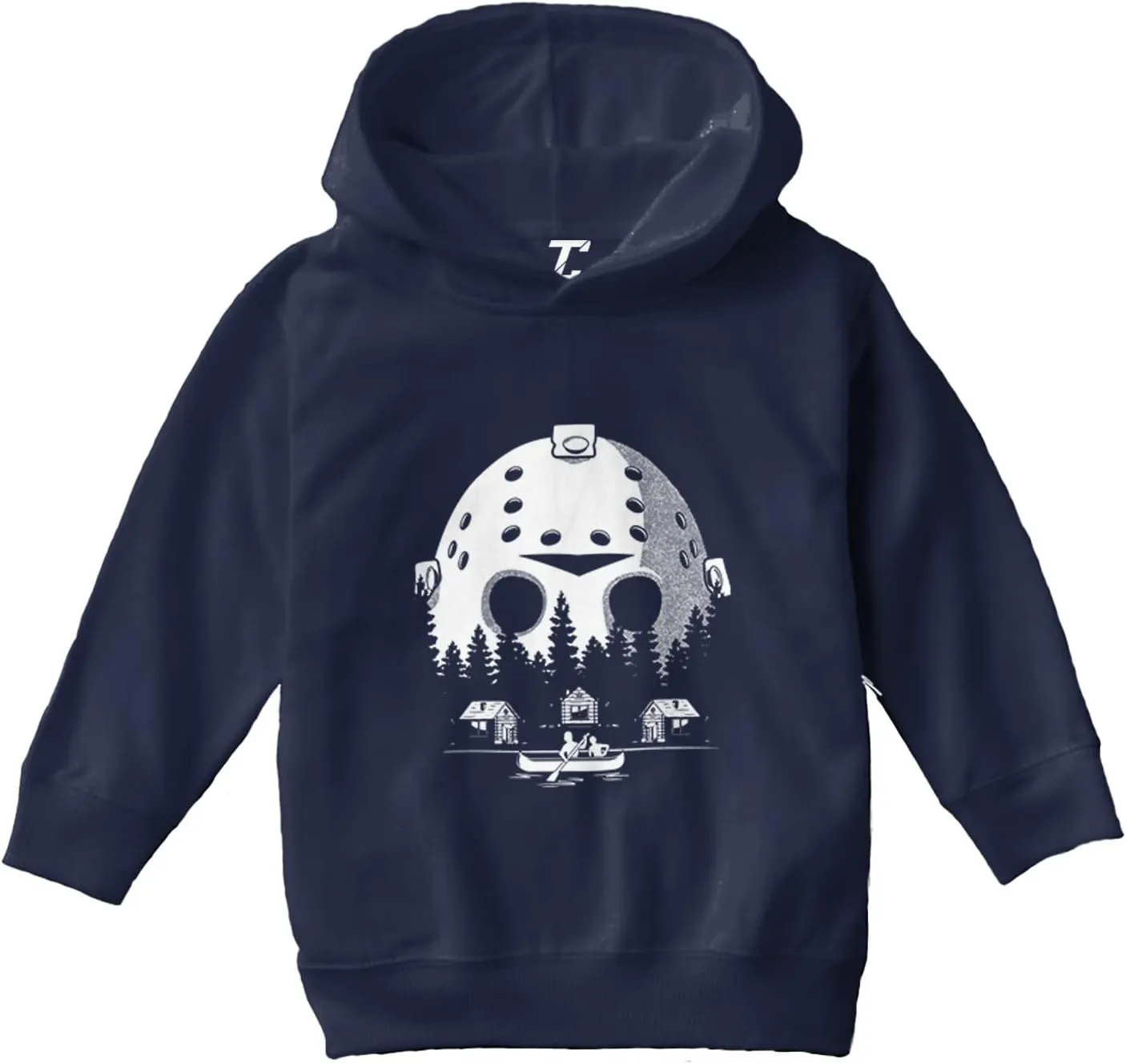 Tcombo Voorhees Camp Scene Mask - Horror Movie Toddler/Youth Fleece Hoodie