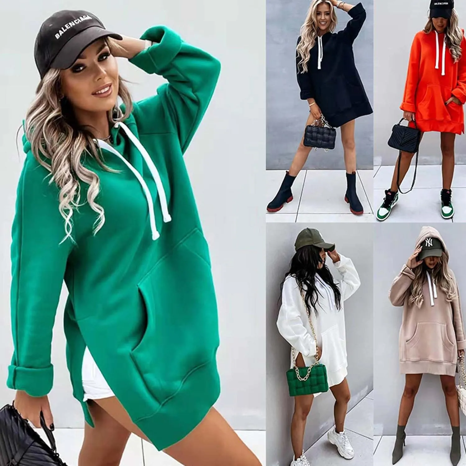 The Warmy Oversized Hoodie with Pockets, The Warmy Oversized Hoodie Dress Women, Warmy Hoodies for Women