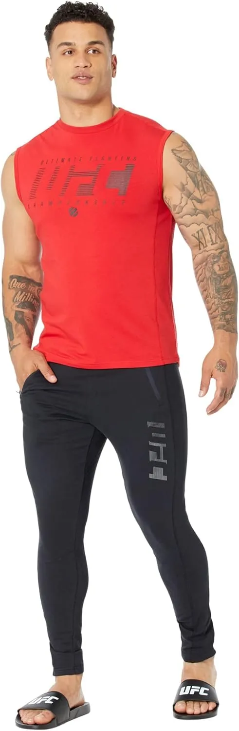 UFC Ultimate Fighting Sleeveless Crew Neck Tank Top for Men  58% Cotton  37% Modal  Regular Fit
