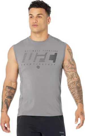 UFC Ultimate Fighting Sleeveless Crew Neck Tank Top for Men  58% Cotton  37% Modal  Regular Fit