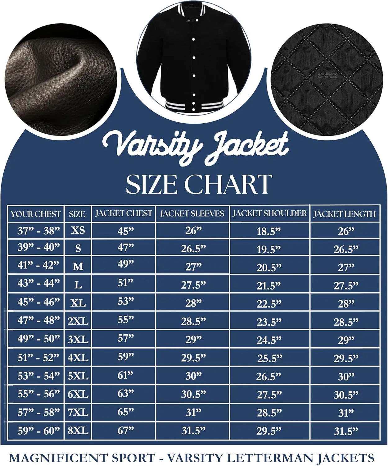 Varsity Letterman Baseball Retro Wool and Genuine Leather Sleeves Vintage Bomber Style Varsity Jacket