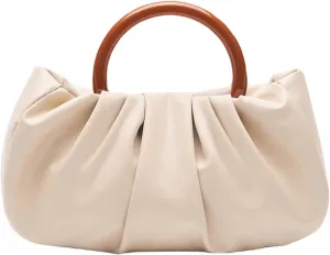 Verdusa Women's Ruched Small Handbag Clutch Purse Dumpling Pouch Bag