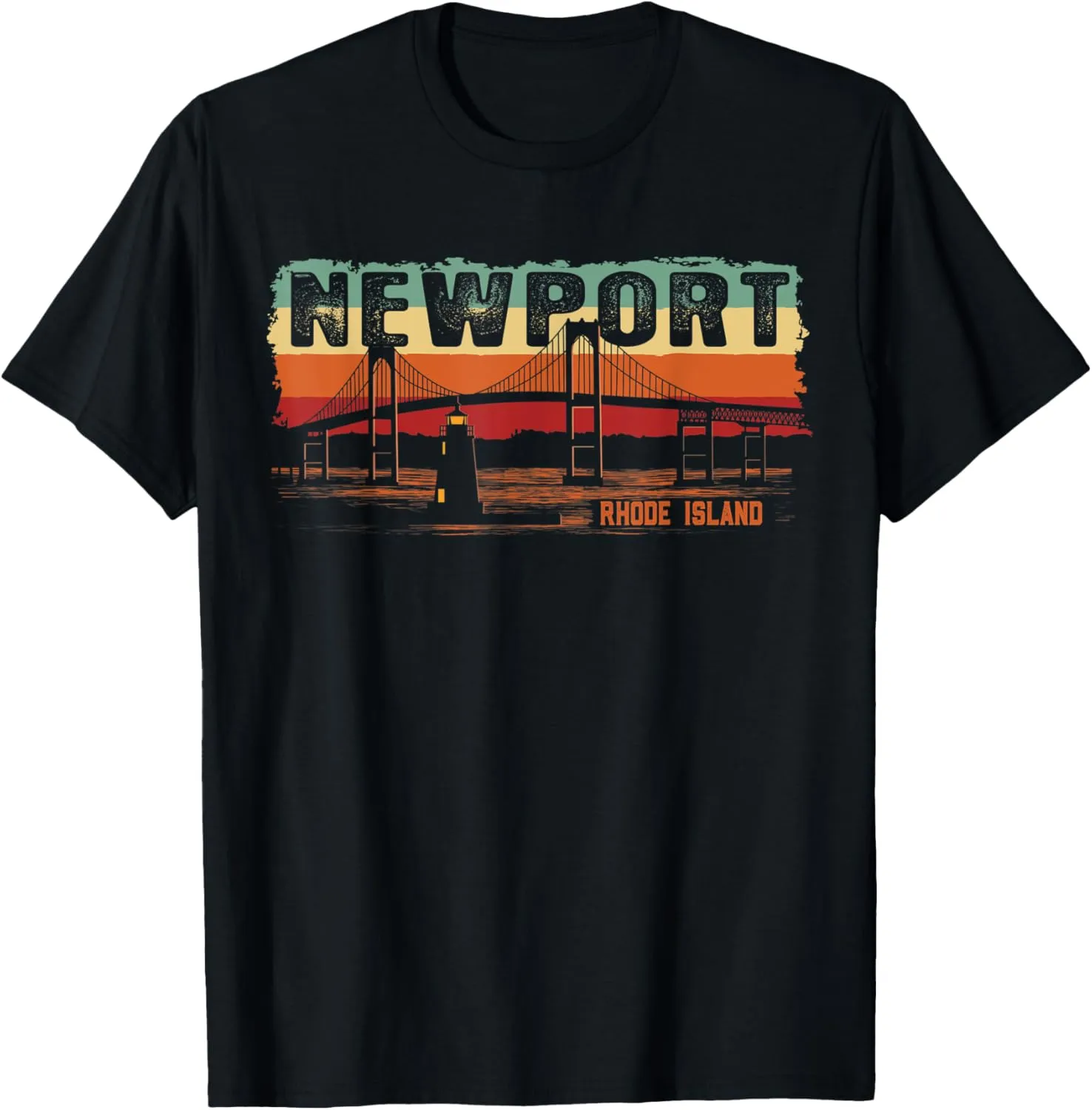 Vintage Sunset Newport Rhode Island T-Shirt