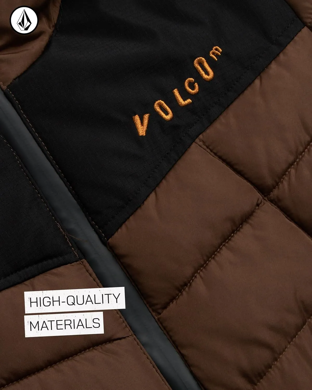 Volcom Boys' Puffer Jacket - Glacier Shield Quilted Winter Jacket with Hood - Insulated Outerwear Jackets for Boys (4-18)