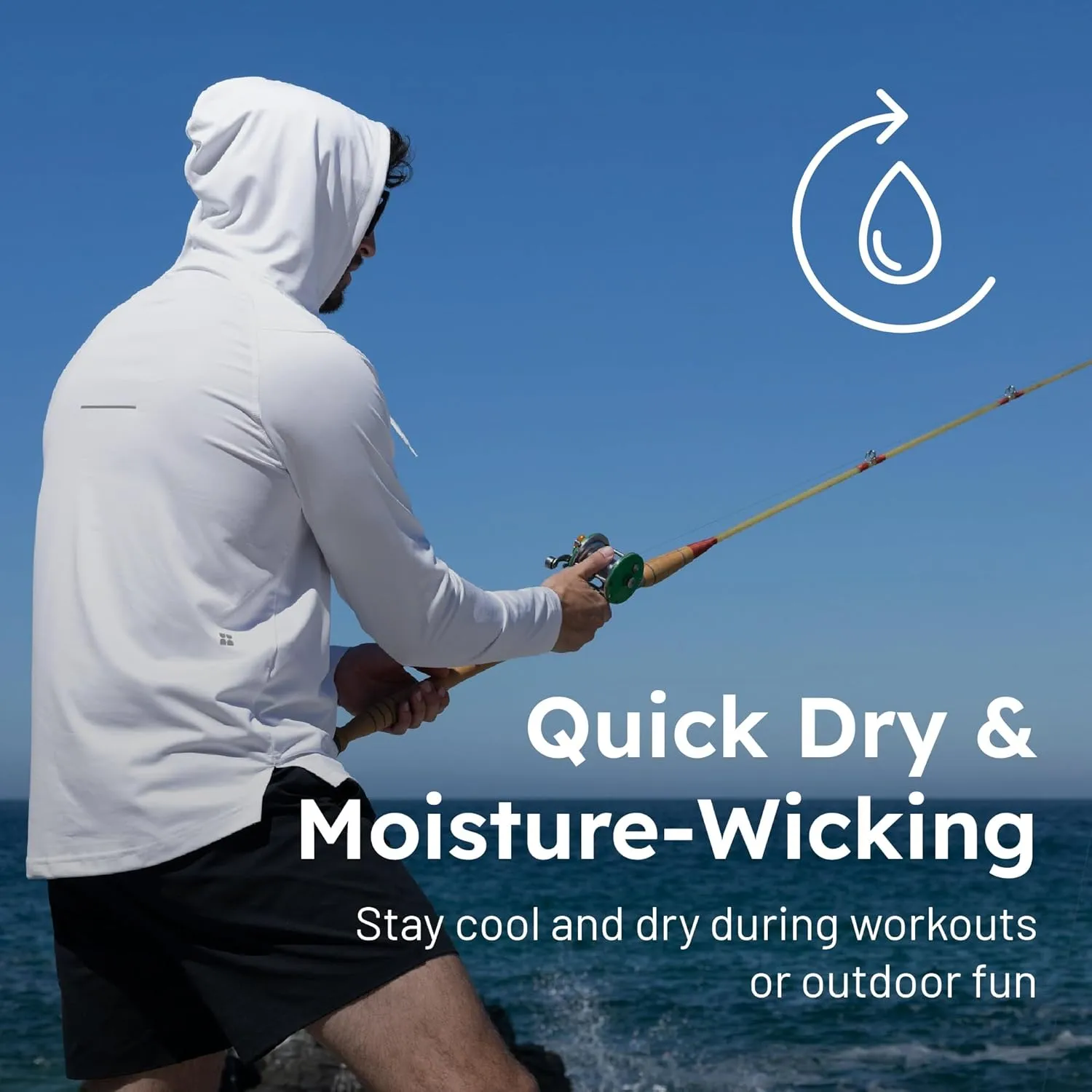 Weatherman Sun Hoodie for Men & Women  Lightweight Long Sleeve UPF 50  Quick Dry Shirt for Fishing, Hiking, Outdoors