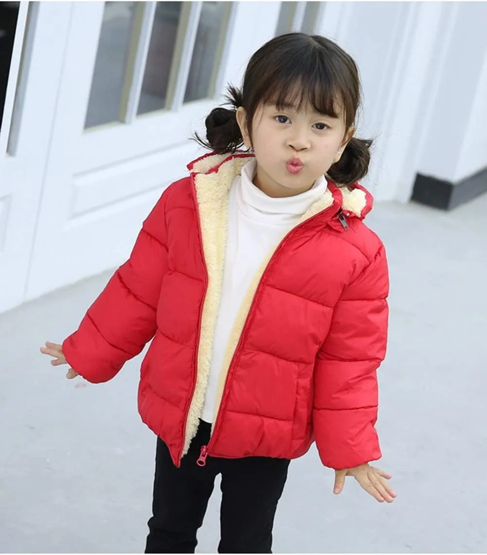 Winter Coats for Toddler Kids Baby Boys Girls Padded Light Puffer Jacket Outerwear Infant Down Jacket with Hoods