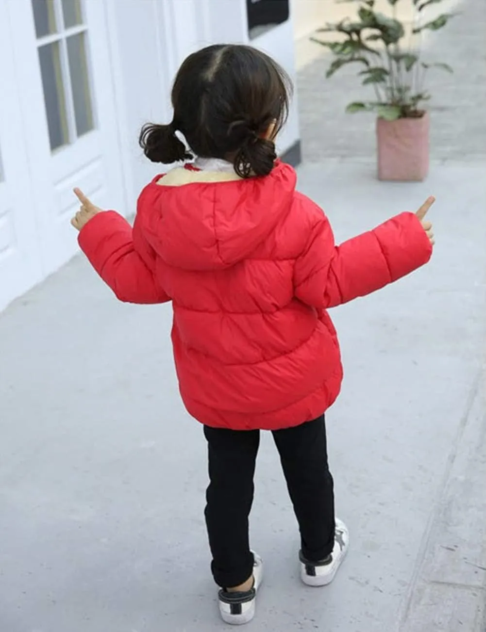 Winter Coats for Toddler Kids Baby Boys Girls Padded Light Puffer Jacket Outerwear Infant Down Jacket with Hoods