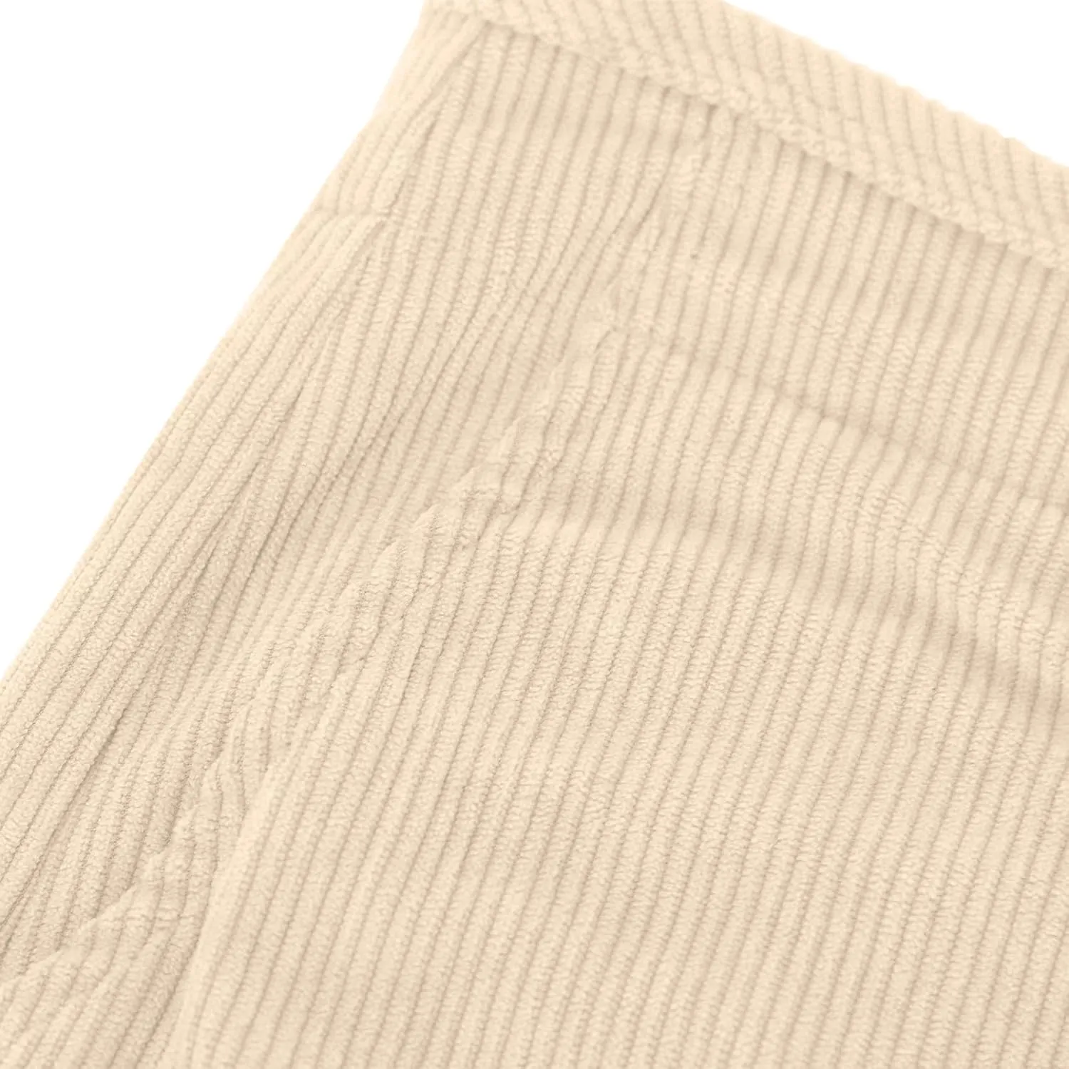 Women Fashion Button Elastic High Waist Trousers Solid Loose Wide Leg Pants Casual Straight Leg Pants with Pocket