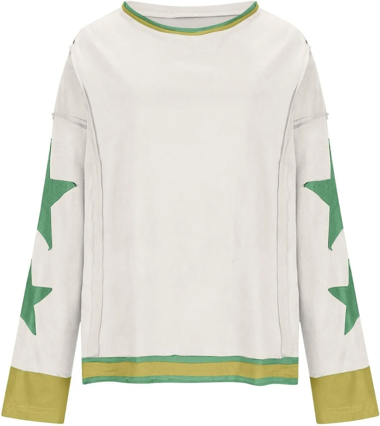 Women Oversized Sweatshirt Long Sleeve Crewneck Cotton Hoodies Free A Star Tee Shirts Y2K 2024 Fall Pullover Clothes