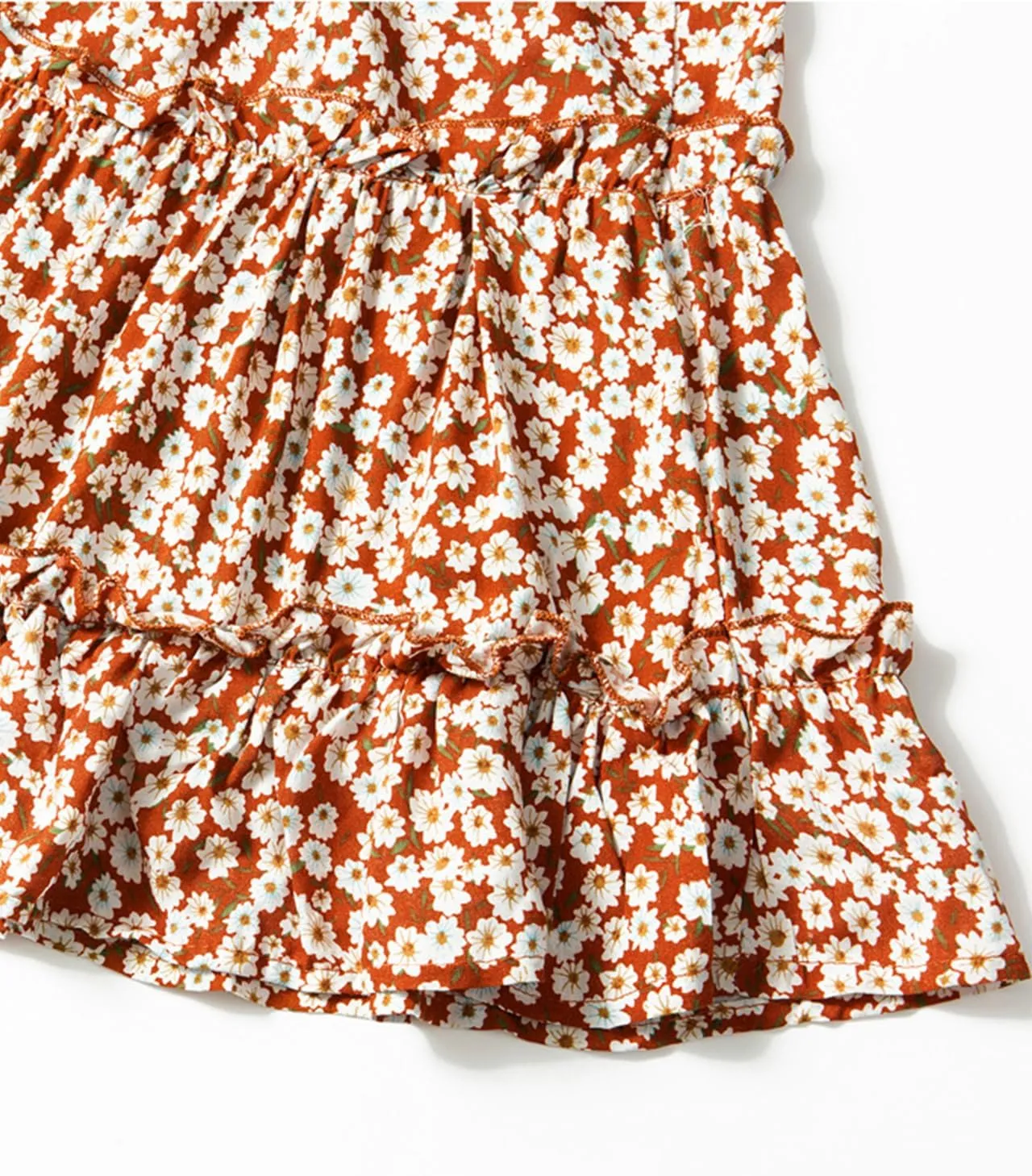 Women's High Waisted Floral Mini Skirt Drawstring Boho Print Ruffle Summer Short Skirts