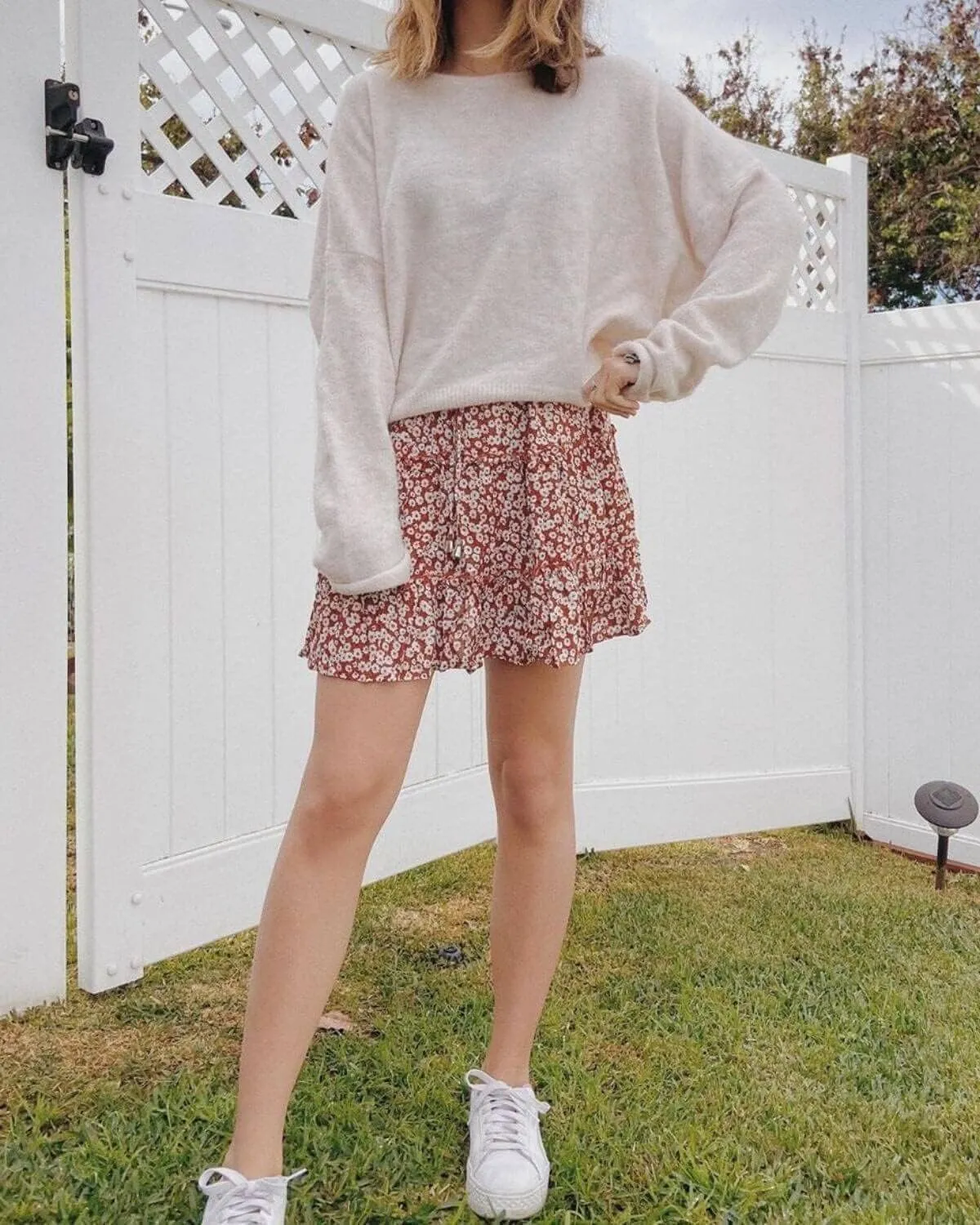 Women's High Waisted Floral Mini Skirt Drawstring Boho Print Ruffle Summer Short Skirts