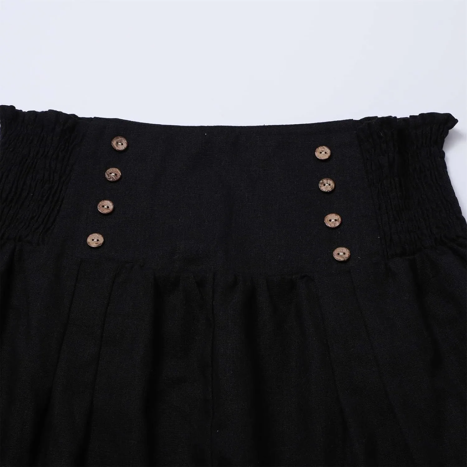 Womens Linen Pants Linen Wide Leg Pants for Women High Waist Stretch Dress Women's Cotton Linen Casual Beach Long Pants