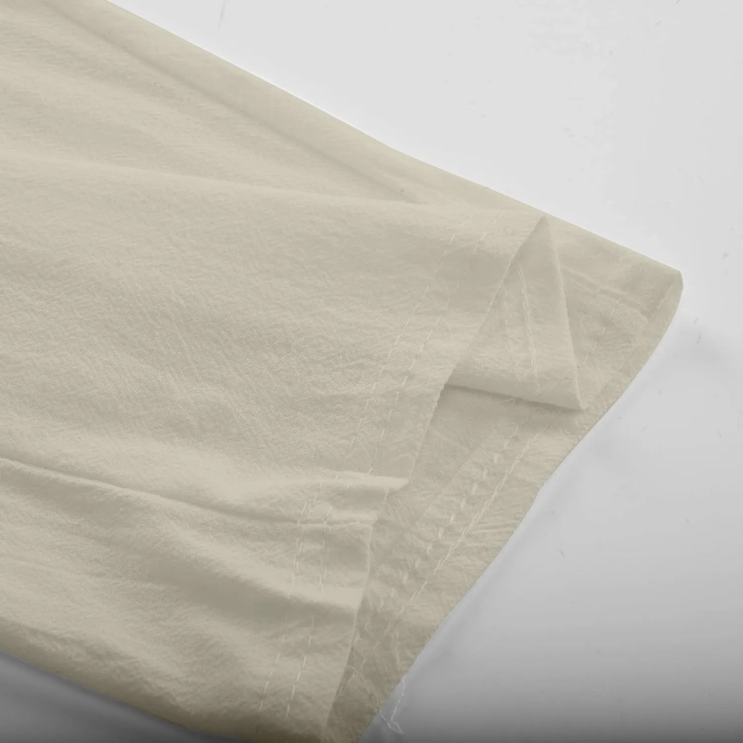Women's Summer Cotton Linen Pants High Waist Wide Leg Loose Drawstring Pants Casual Solid Trousers with Pockets