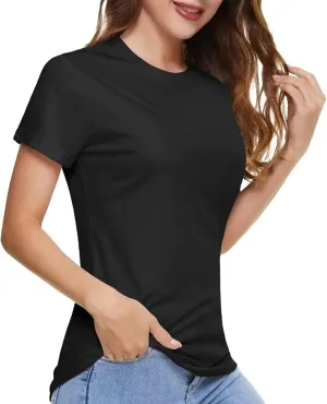 Women's T-Shirts Running Outdoor T-Shirts Sports Stretch Quick Dry Female Casual Tee Tops