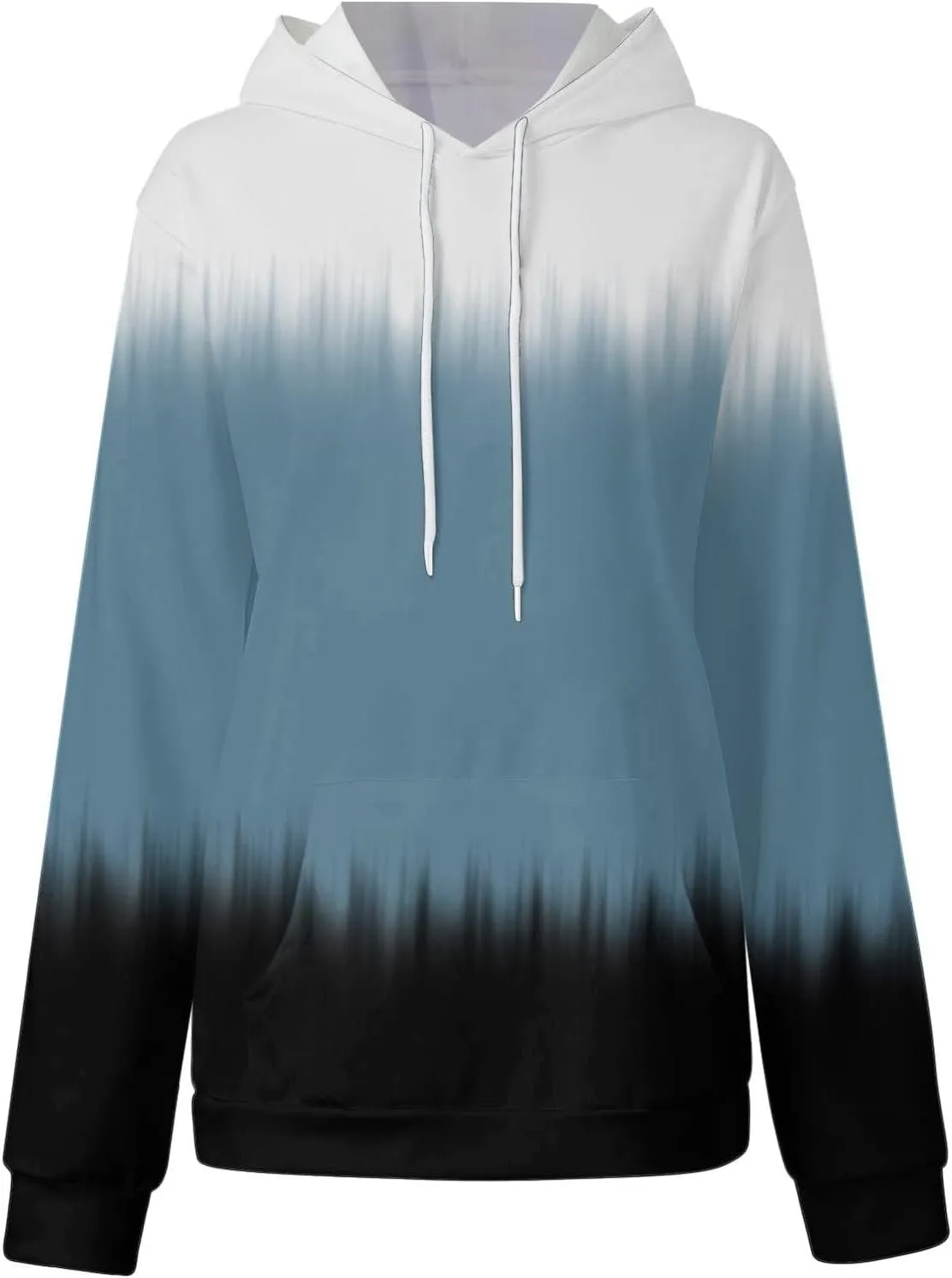Womens Tie Dye Oversized Hoodie Long Sleeve Drop Shoulder Baggy Sweatshirts Lightweight Hooded Pullover With Pockets