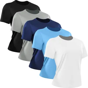 Workout Tops for Women Short Sleeve Athletic Shirts UPF 50  Sun Protection Quick Dry Running T Shirts