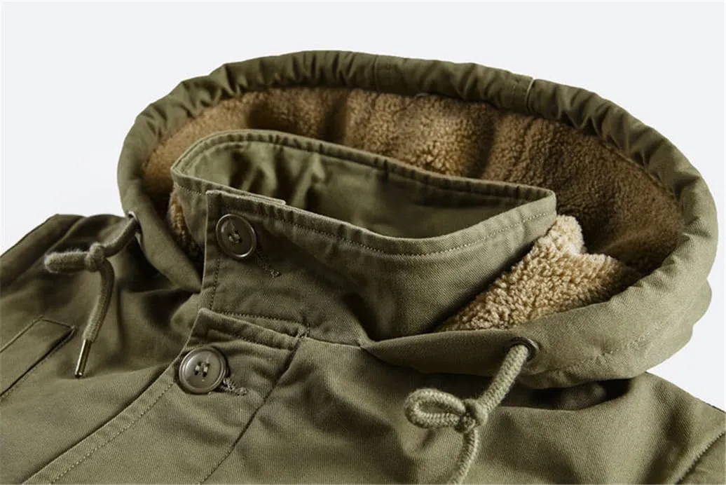 Workwear Hooded Waistcoat Men'S Cotton Jacket Loose Cotton Jacket Padded Cotton Jacket