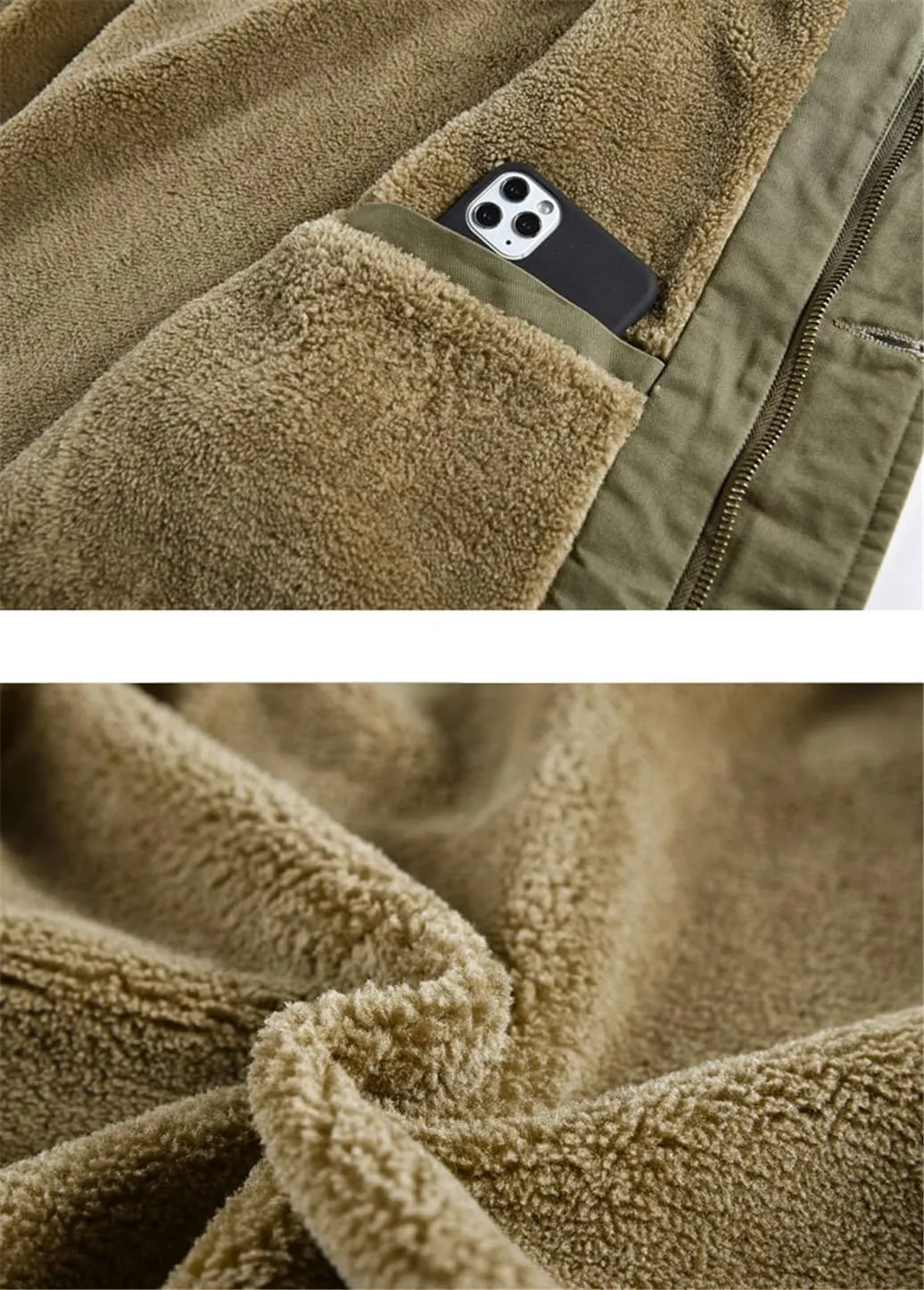 Workwear Hooded Waistcoat Men'S Cotton Jacket Loose Cotton Jacket Padded Cotton Jacket
