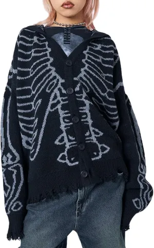 Yuemengxuan Womens Y2K Zipper Hoodie Long Sleeve Sweatshirt Harajuku Punk Grunge Tops Oversized Vintage Streetwear